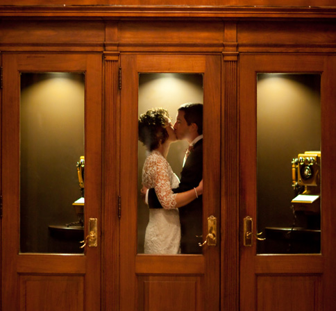 Chattanooga Wedding December The Read House Phone Booths